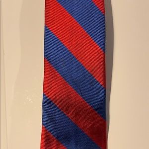 2018 red blue stripe by Robert talbott tie silk